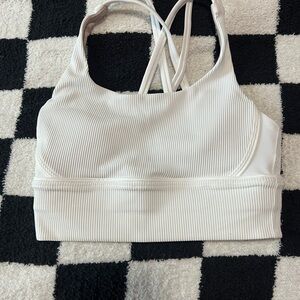White Lululemon sports bra